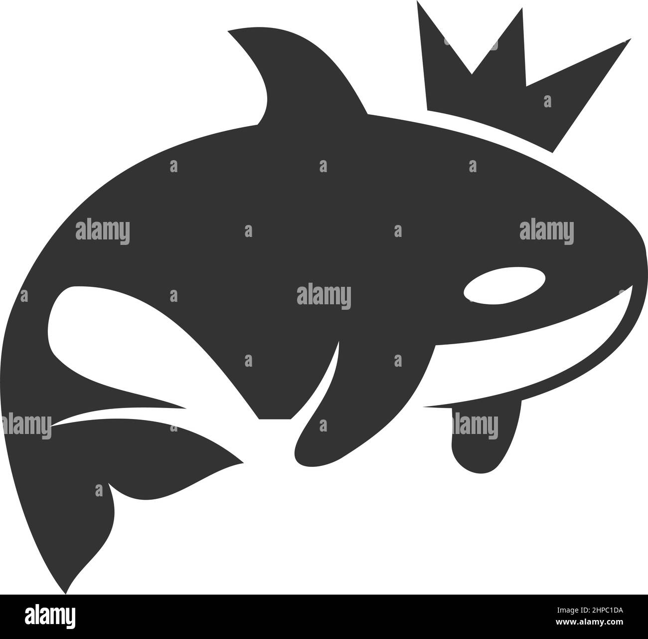 Sagoma di killer whale Foto e Immagini Stock in Bianco e Nero - Alamy