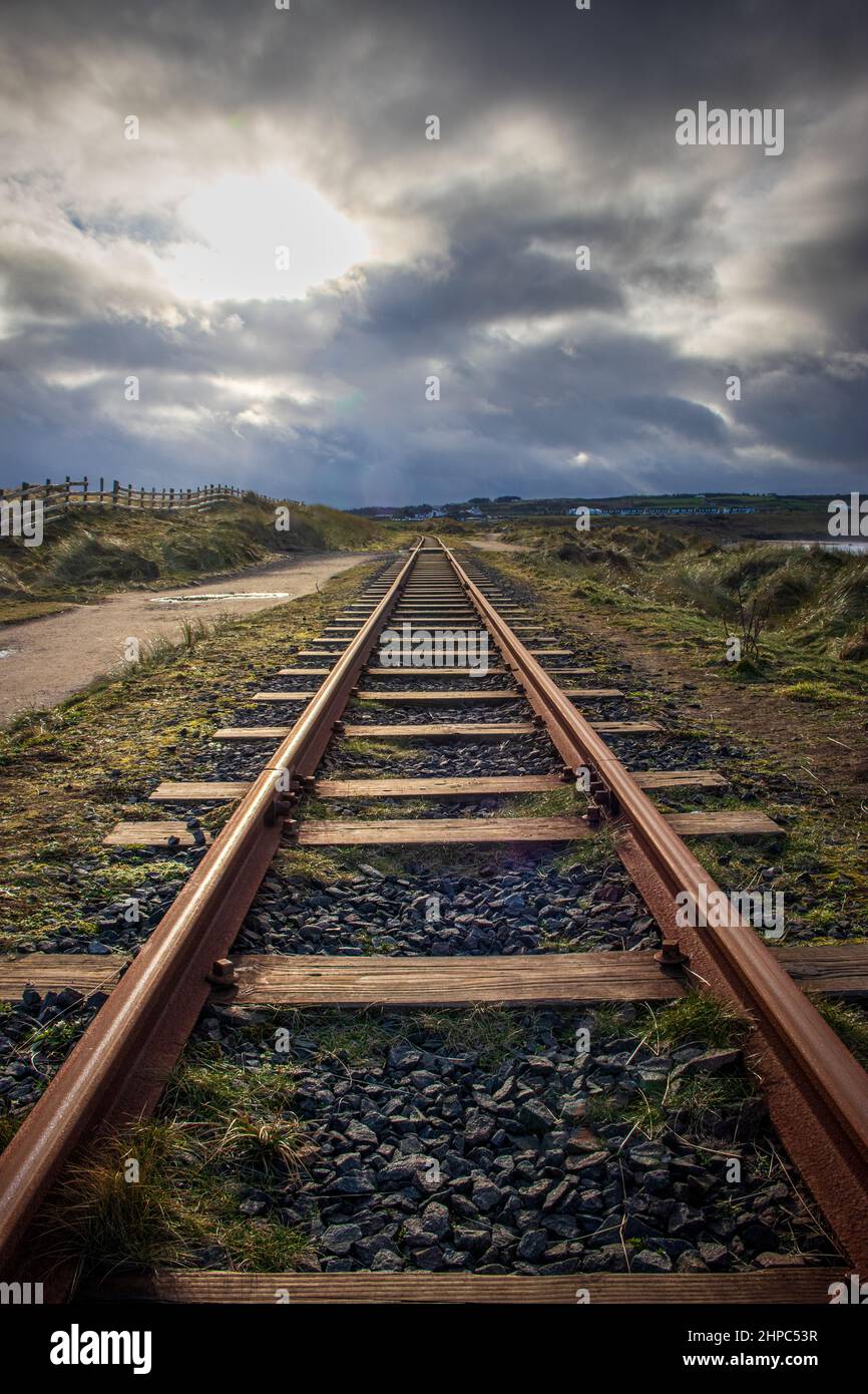 Bushmills ferrovia per il Selciato del gigante, Irlanda del Nord Foto Stock