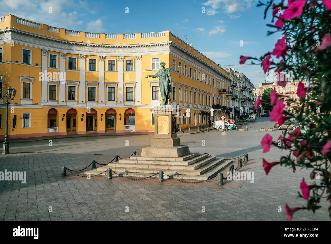 Monumento storico al Duca di Richelieu a Odessa, Ucraina Foto Stock