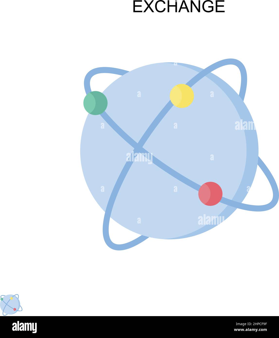 Icona di Exchange Simple Vector. Modello di disegno del simbolo di illustrazione per l'elemento dell'interfaccia utente mobile Web. Illustrazione Vettoriale