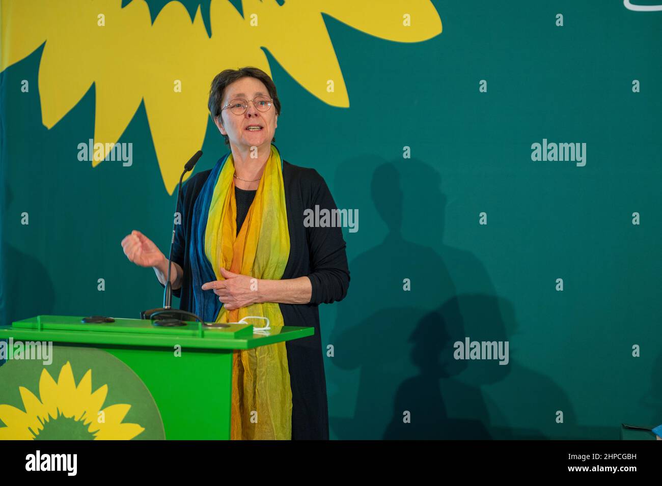 Landtagswahl nello Schleswig-Holstein Porträt der Spitzenkandidaten der Grünen Finanzministerin Monika Heinold Foto Stock