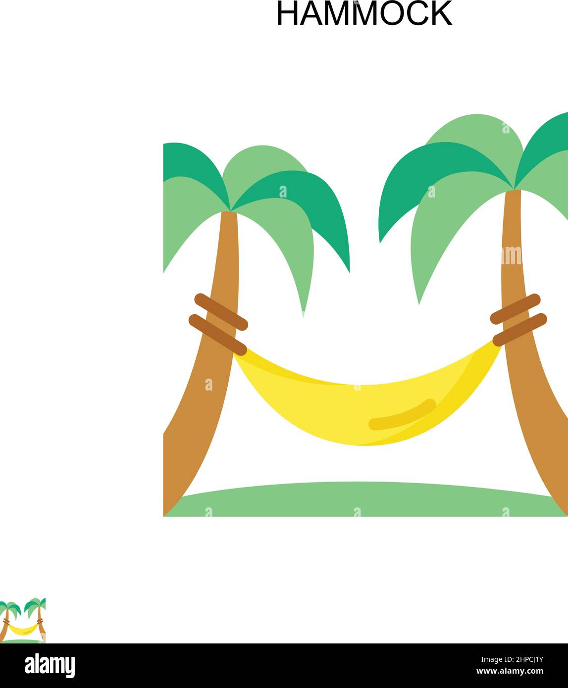 Amaca semplice icona vettoriale. Modello di disegno del simbolo di illustrazione per l'elemento dell'interfaccia utente mobile Web. Illustrazione Vettoriale