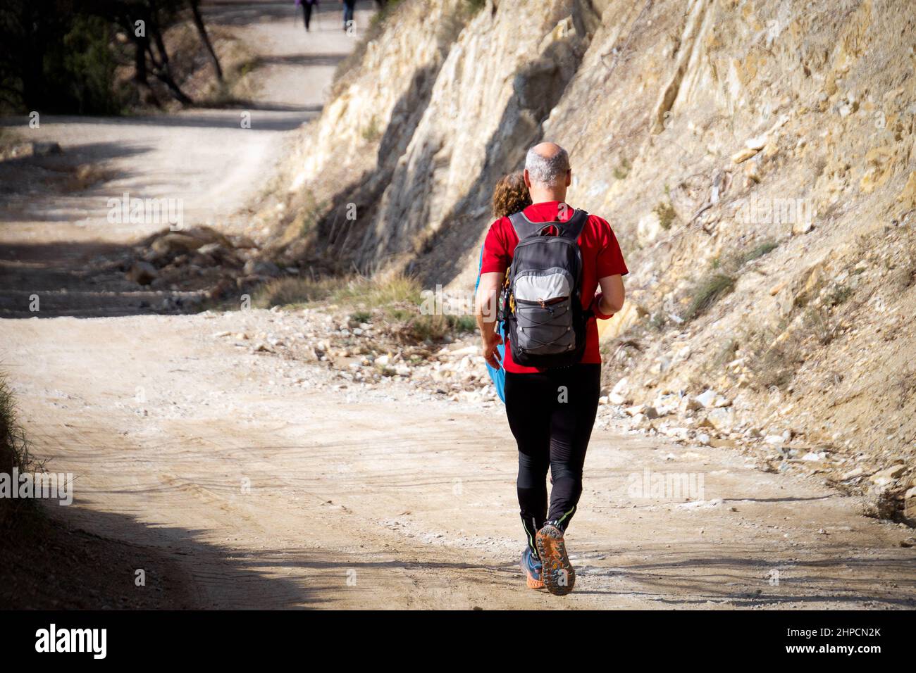 persona che gioca sport in natura Foto Stock