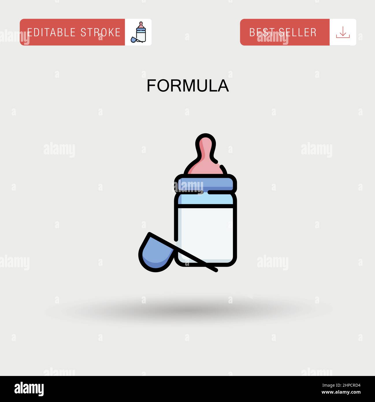Icona vettore formula semplice. Illustrazione Vettoriale