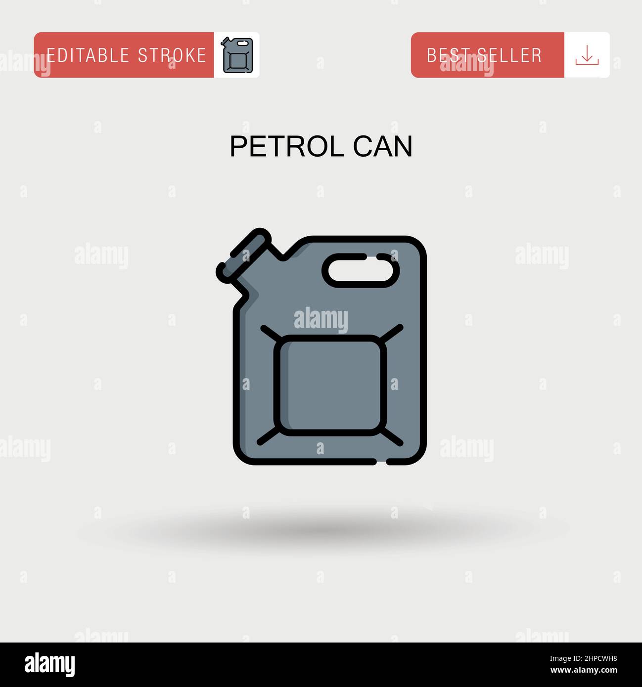Icona vettoriale semplice della benzina. Illustrazione Vettoriale