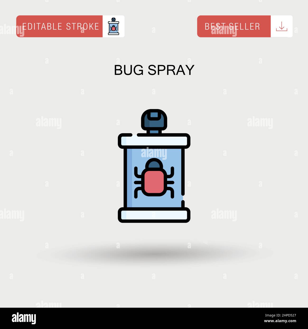 Bug spray icona vettore semplice. Illustrazione Vettoriale