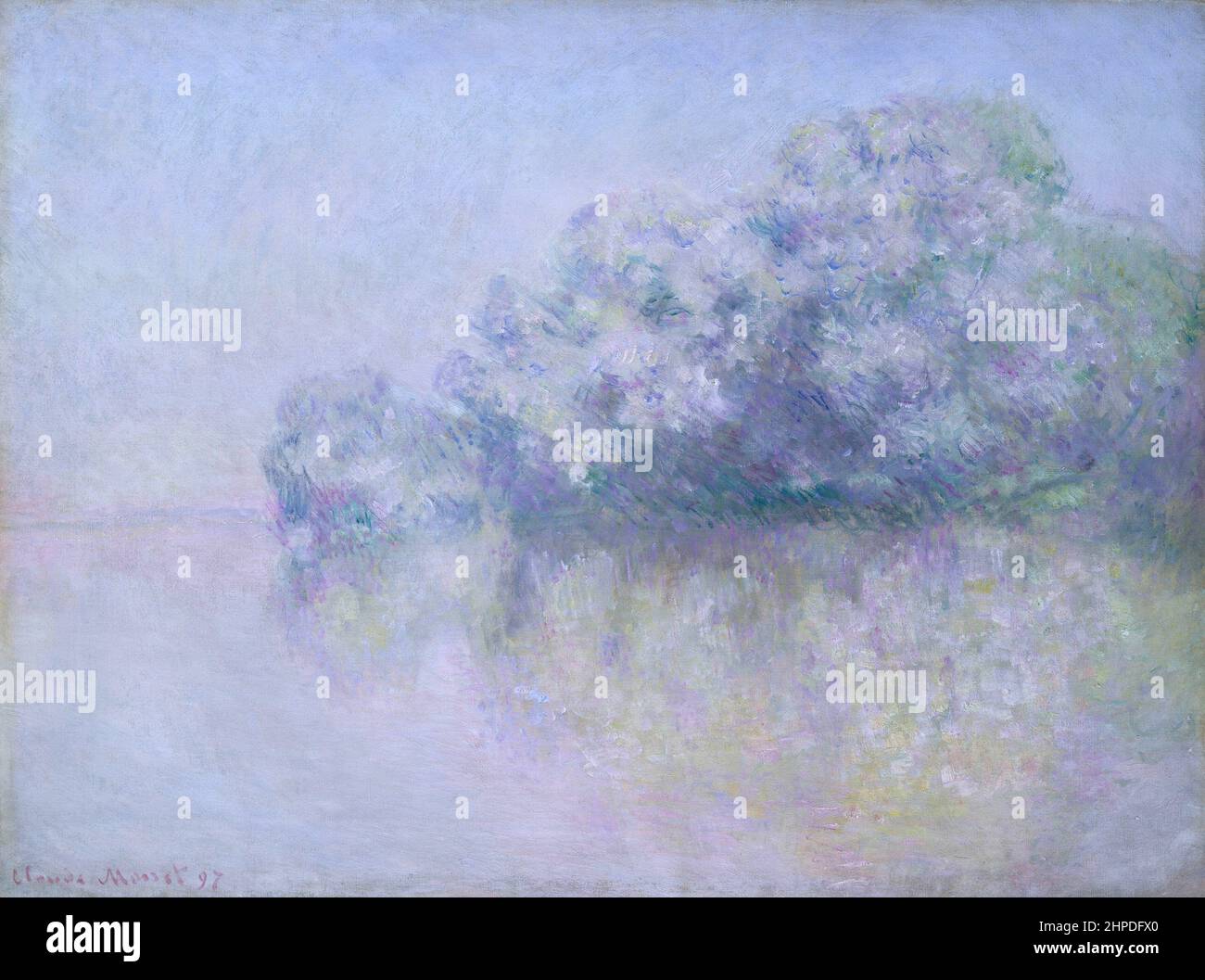 Titolo: Ile aux Orties vicino Vernon Creatore: Claude Monet Data: 1897 dimensioni: 73,3 x 92,7 cm terreno: Olio su tela luogo: Il Museo Metropolitano d'Arte Foto Stock