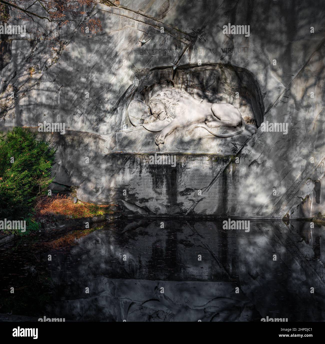 Monumento del Leone (Luzern Lowendenkmal) - Lucerna, Svizzera Foto Stock