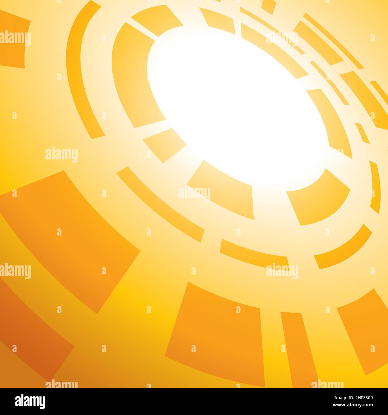 sfondo giallo con astrazione - vettore - eps 10 Illustrazione Vettoriale