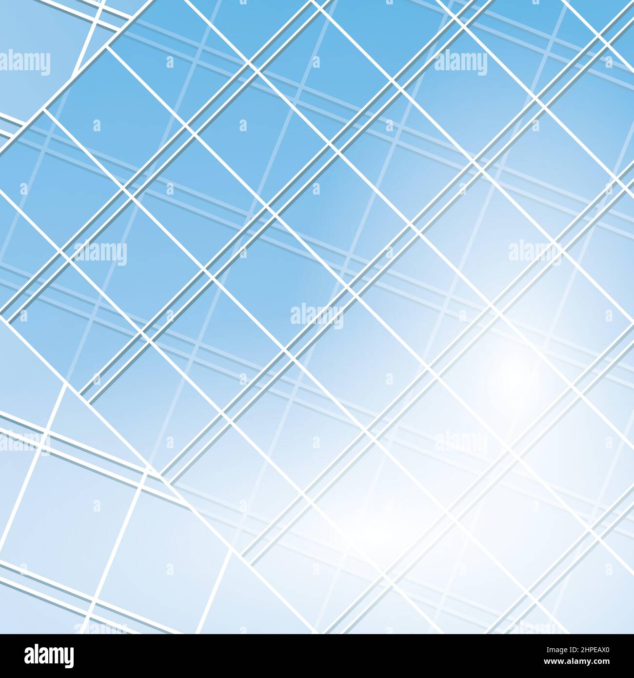 finestre vettoriali blu su edifici moderni - eps 10 Illustrazione Vettoriale