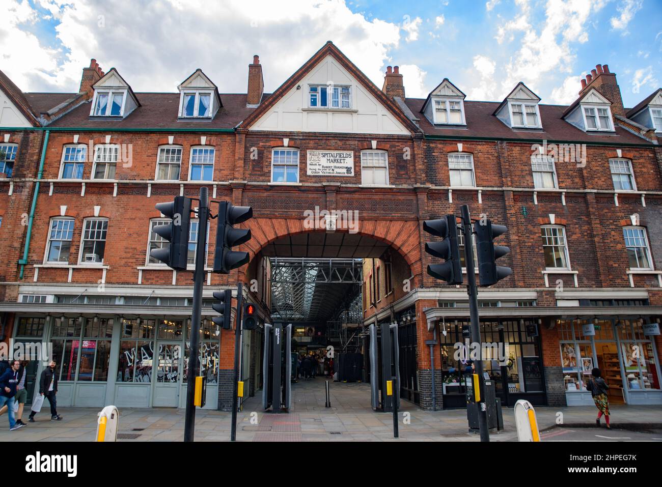 Old Spitalfields Market di Londra, Regno Unito Foto Stock