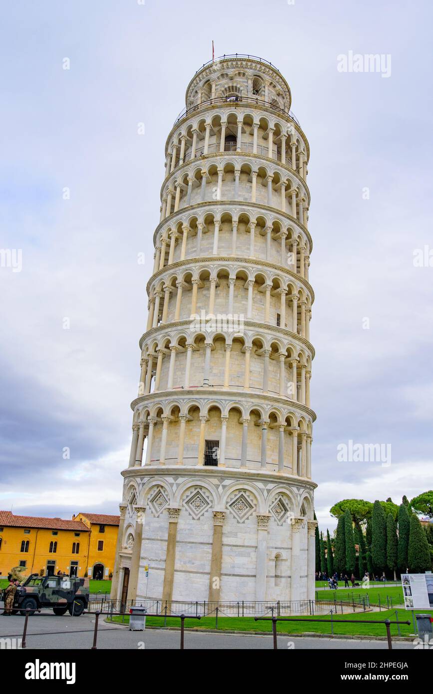 Torre di Pisa a Pisa, Italia Foto Stock