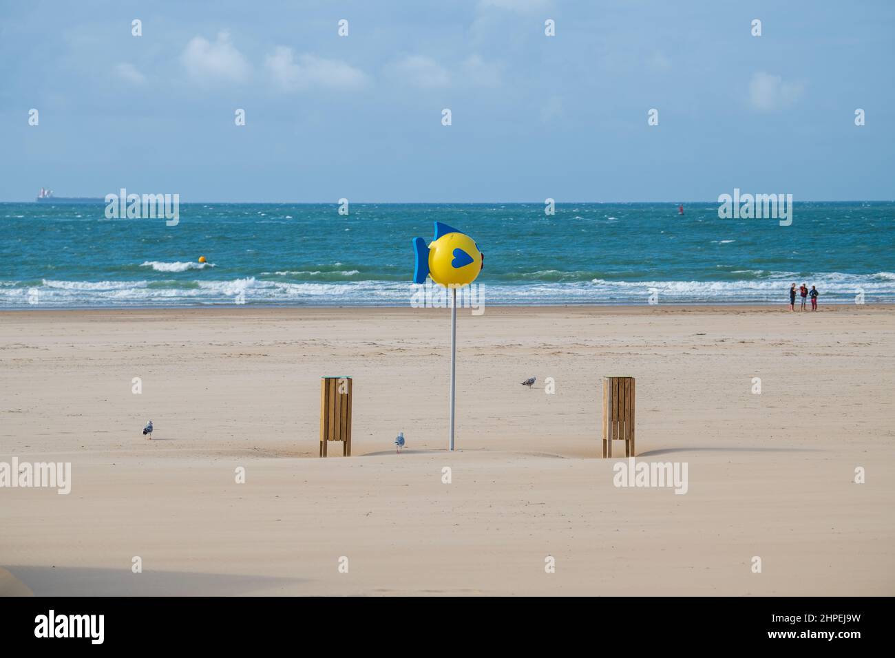 Spiaggia di Calais Foto Stock