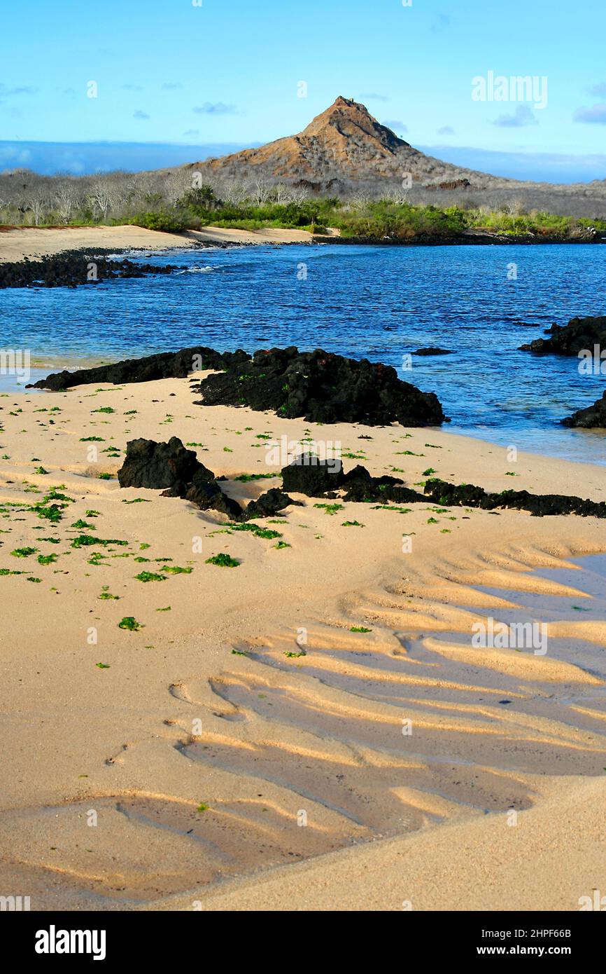 Paesaggio delle Isole Galápagos, Parco Nazionale Galápagos, Patrimonio dell'Umanità dell'UNESCO, Oceano Pacifico, Ecuador, America Foto Stock