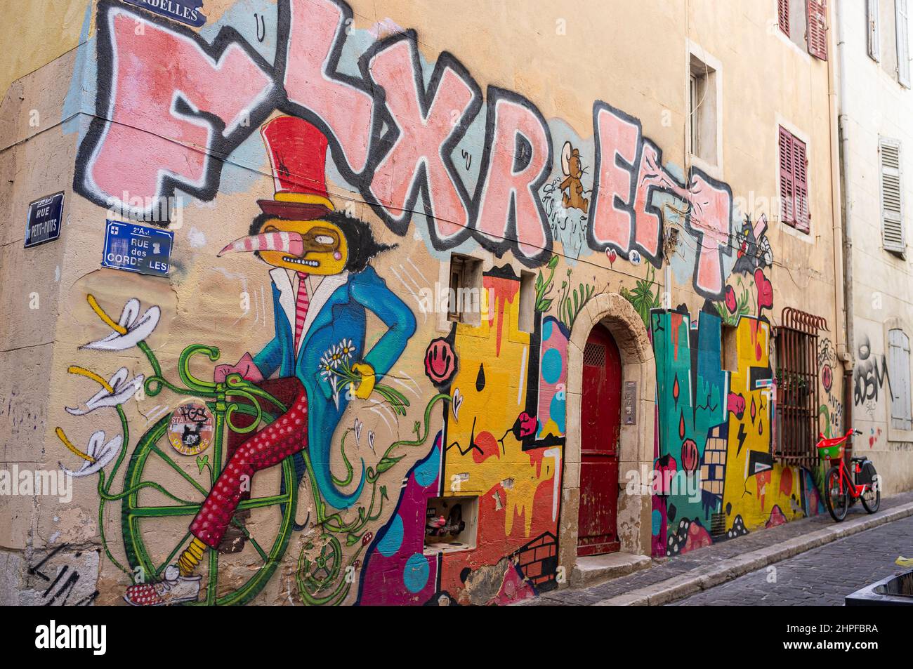 LE QUARTIER DU PANIER, MARSIGLIA, BDR FRANCIA 13 Foto Stock