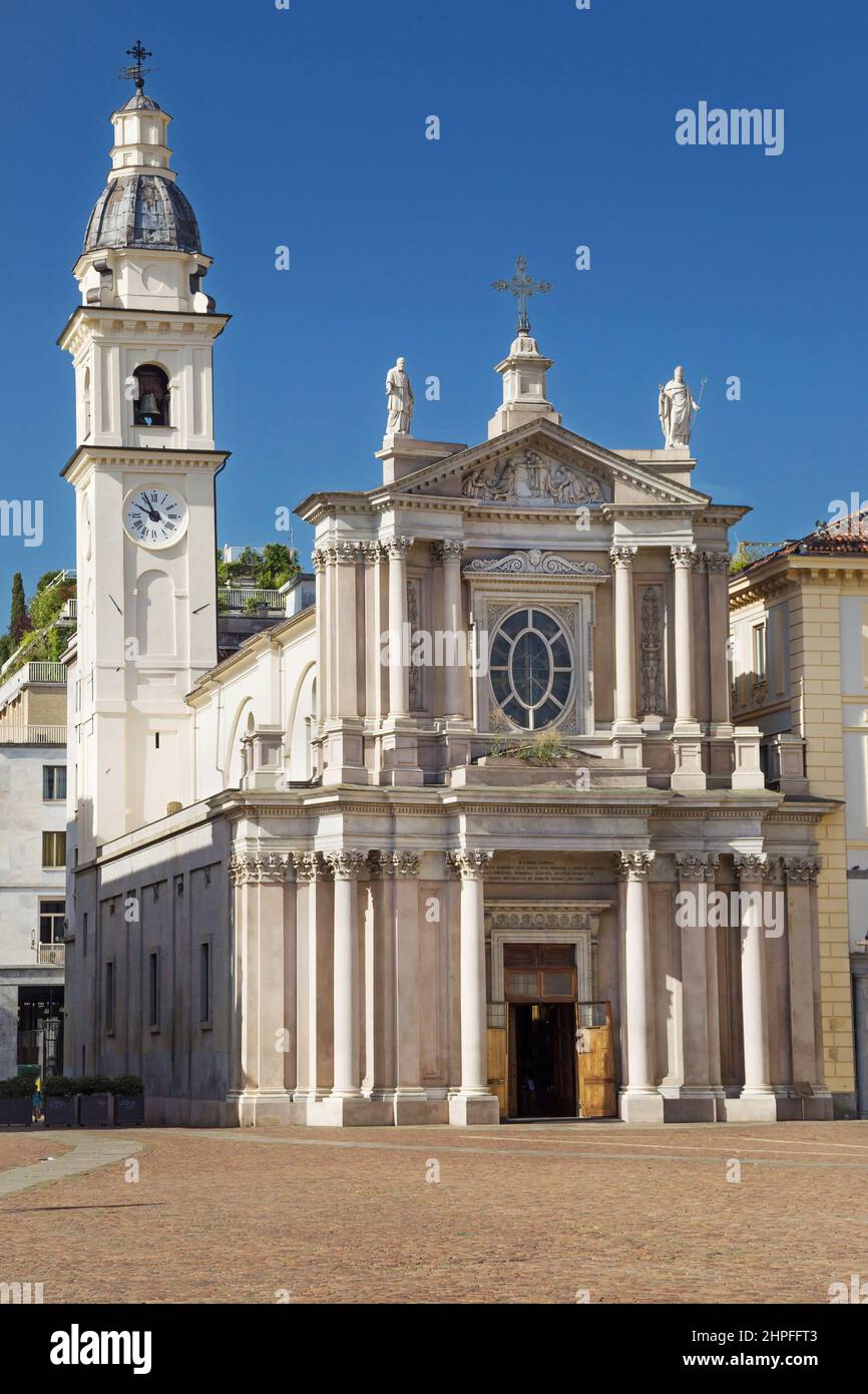 Chiesa di San Carlo Borromeo a Torino. Foto Stock