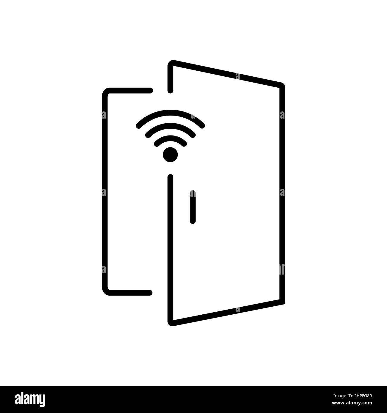 Icona astratta vettoriale sul bianco, illustrazione isolata per grafica e web design. Semplice simbolo piatto. Illustrazione Vettoriale