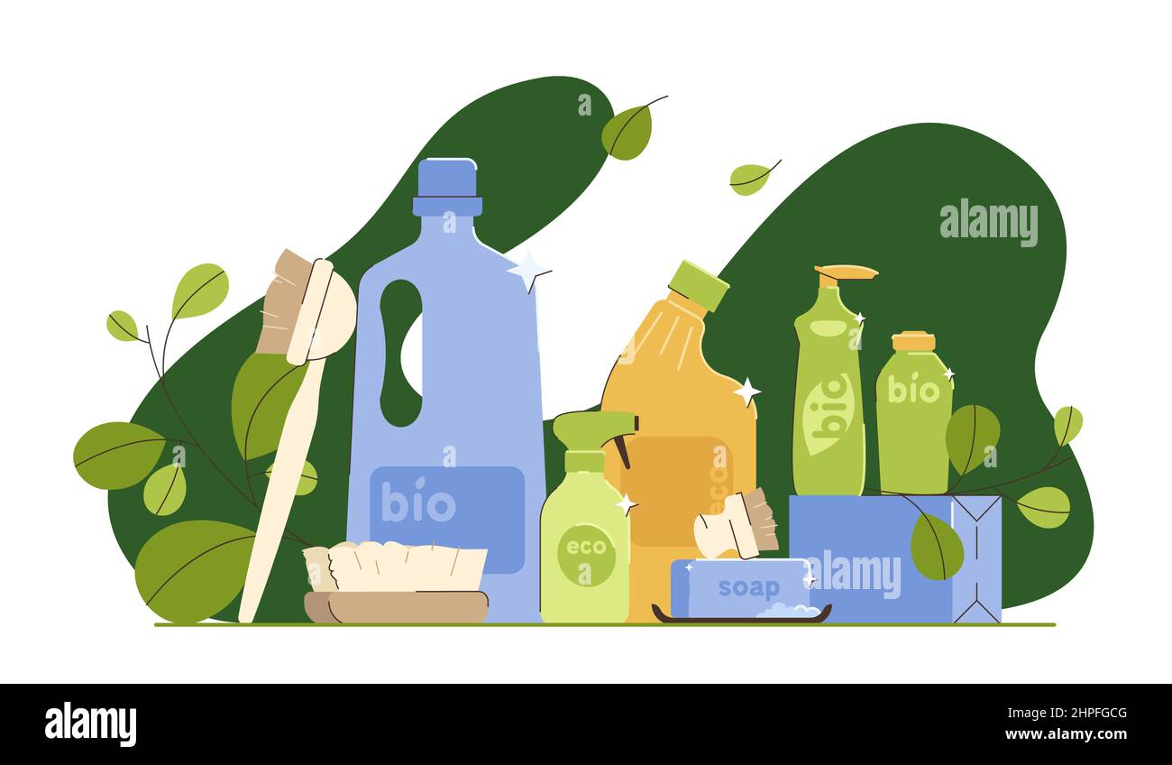 Detergenti biodegradabili Immagini Vettoriali Stock - Alamy