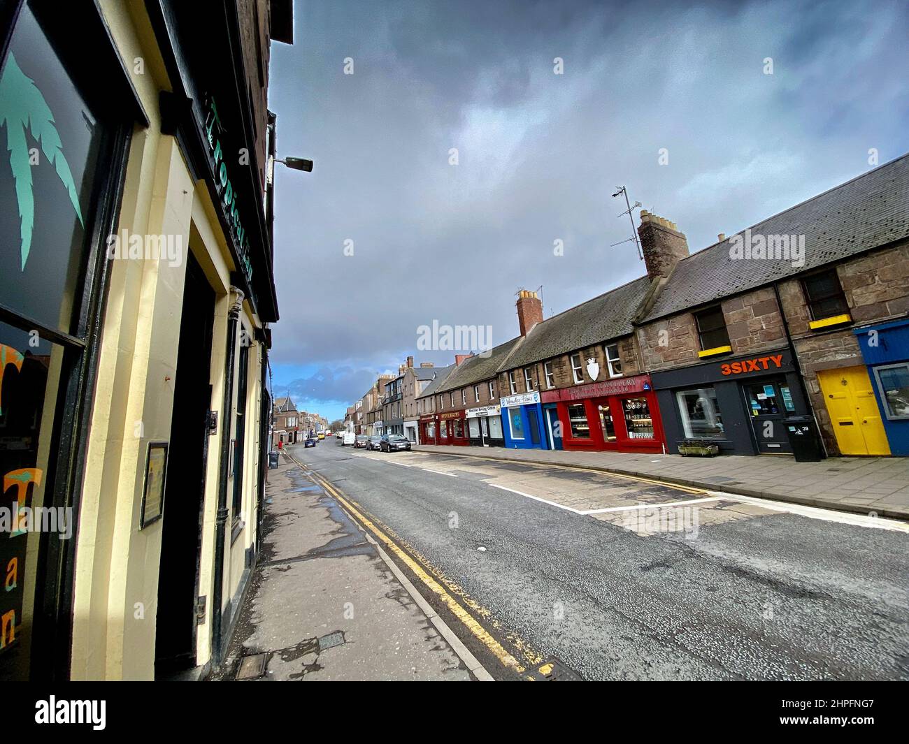 Montrose Angus Scotland Streetscene Foto Stock