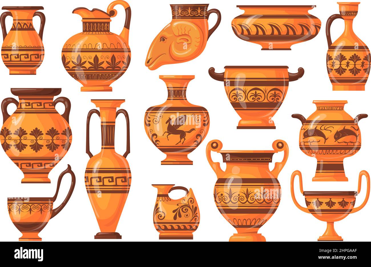Ceramiche antiche Immagini Vettoriali Stock - Alamy