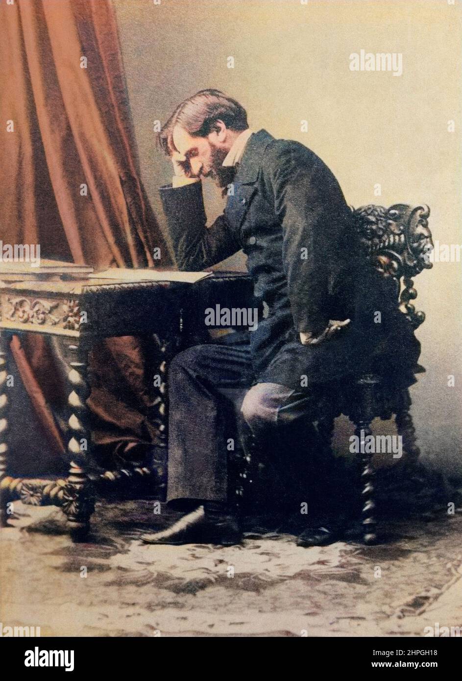 Portrait du compositeur italien Giuseppe Verdi (1813-1901) Foto Stock