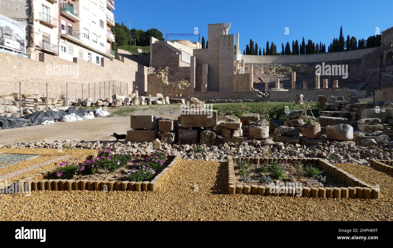 Vista di Cartagena, Spagna Foto Stock