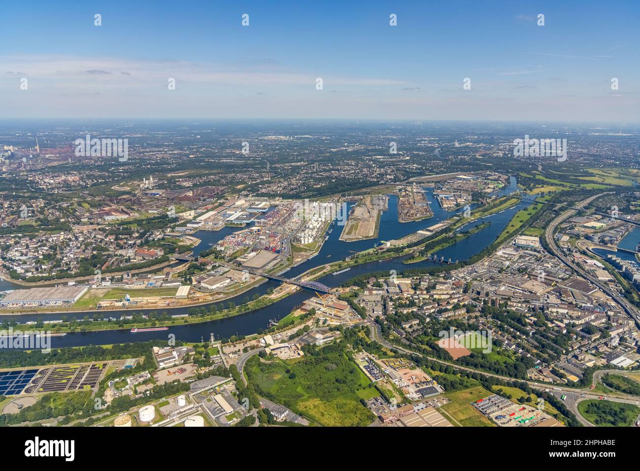 Porto nord nel distretto di duisburg ruhrort immagini e fotografie