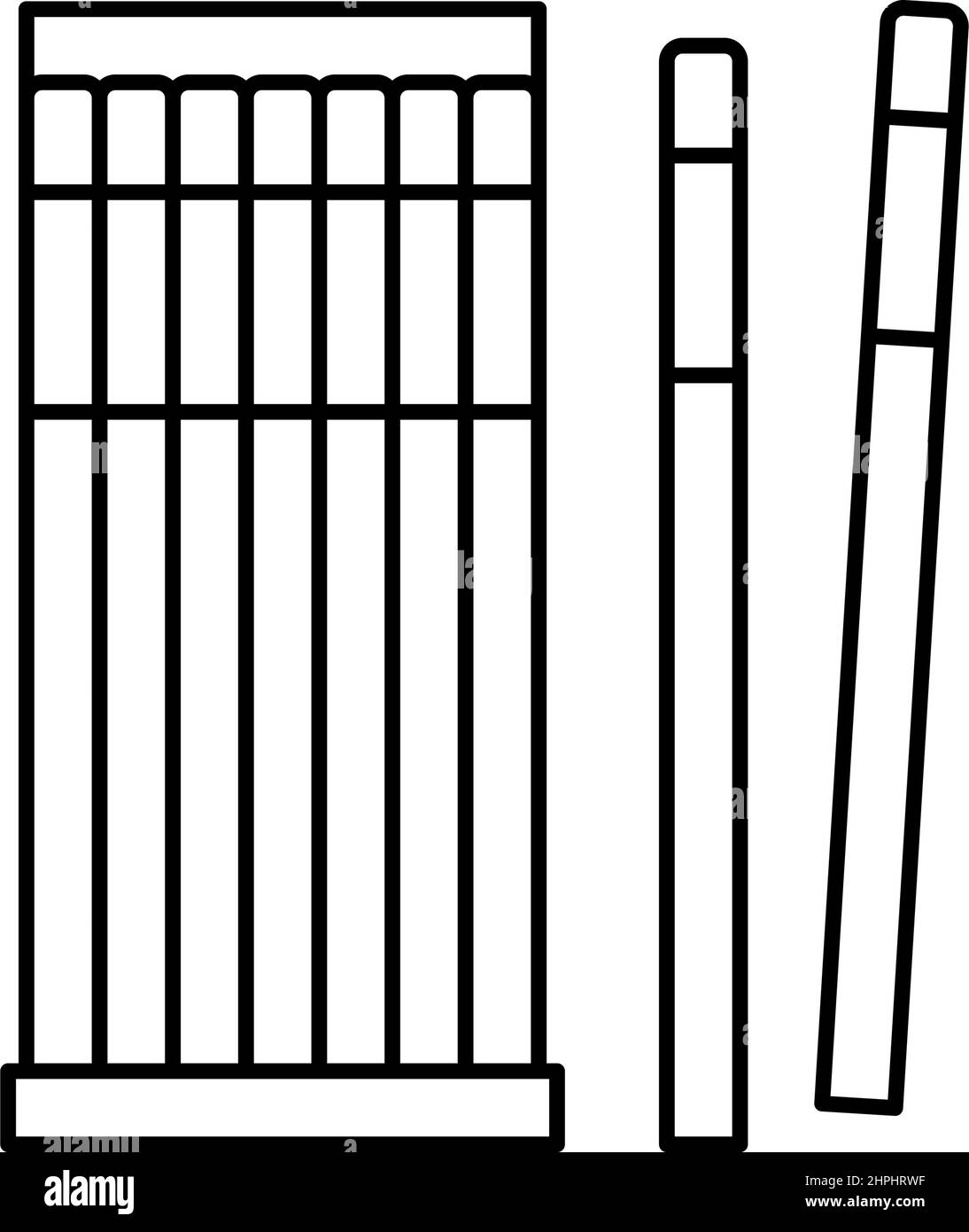 set di micro pennelli per l'illustrazione vettoriale delle icone delle ciglia Illustrazione Vettoriale