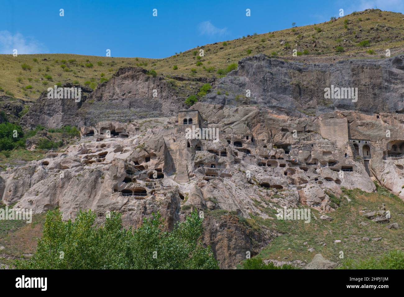 paesaggio pittoresco in georgia vicino alla città di uplistsikhe Foto Stock