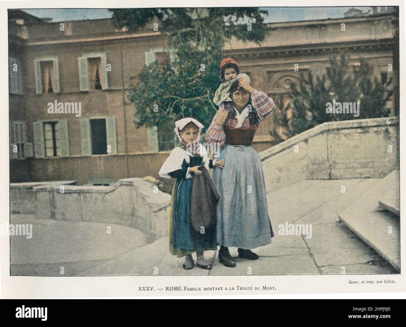 Autour Du Monde - Italie 1895 - 1900 (4) - stampa fotografica a colori francese del 19° secolo Foto Stock