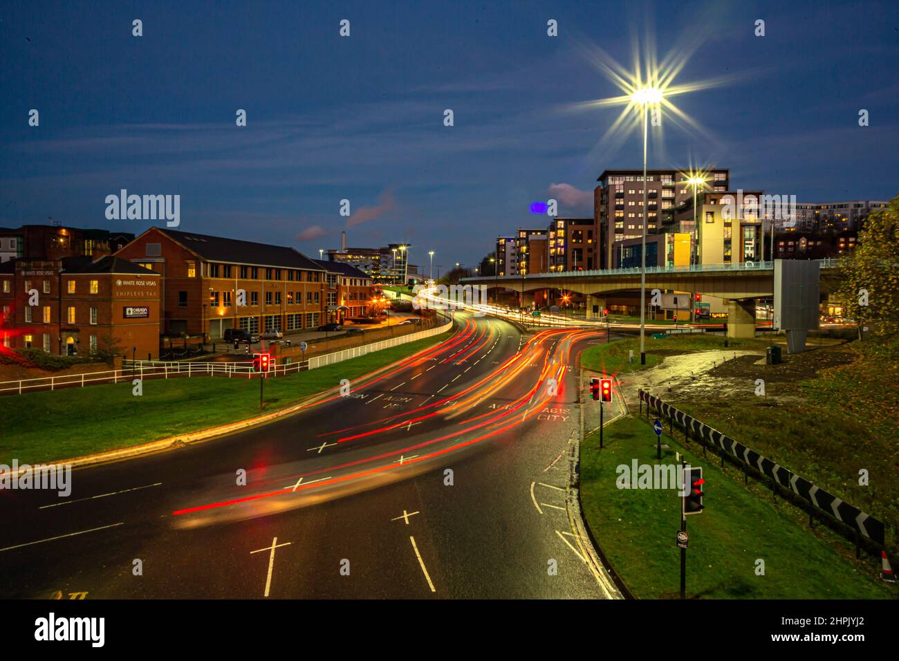 Scene della città di Sheffield nello Yorkshire Foto Stock