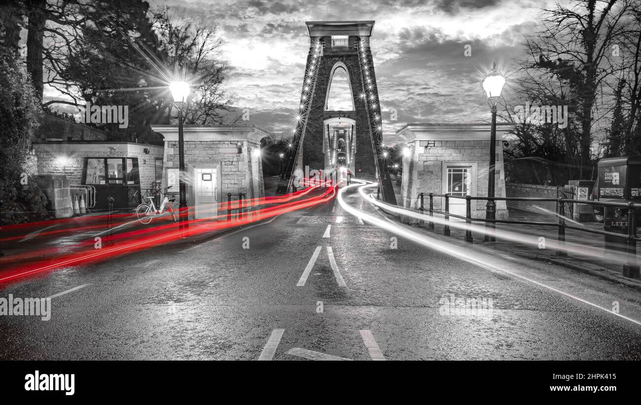 The Cifton Suspension Bridge, Bristol, Regno Unito Foto Stock