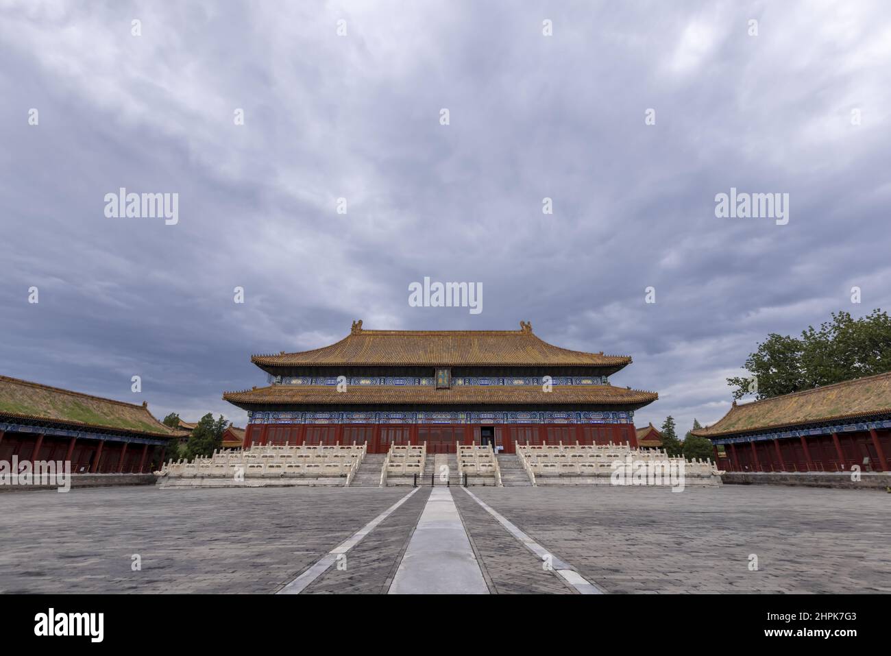 Pechino lavoro popolare culturale palazzo ancestrale tempio - al tempio Foto Stock