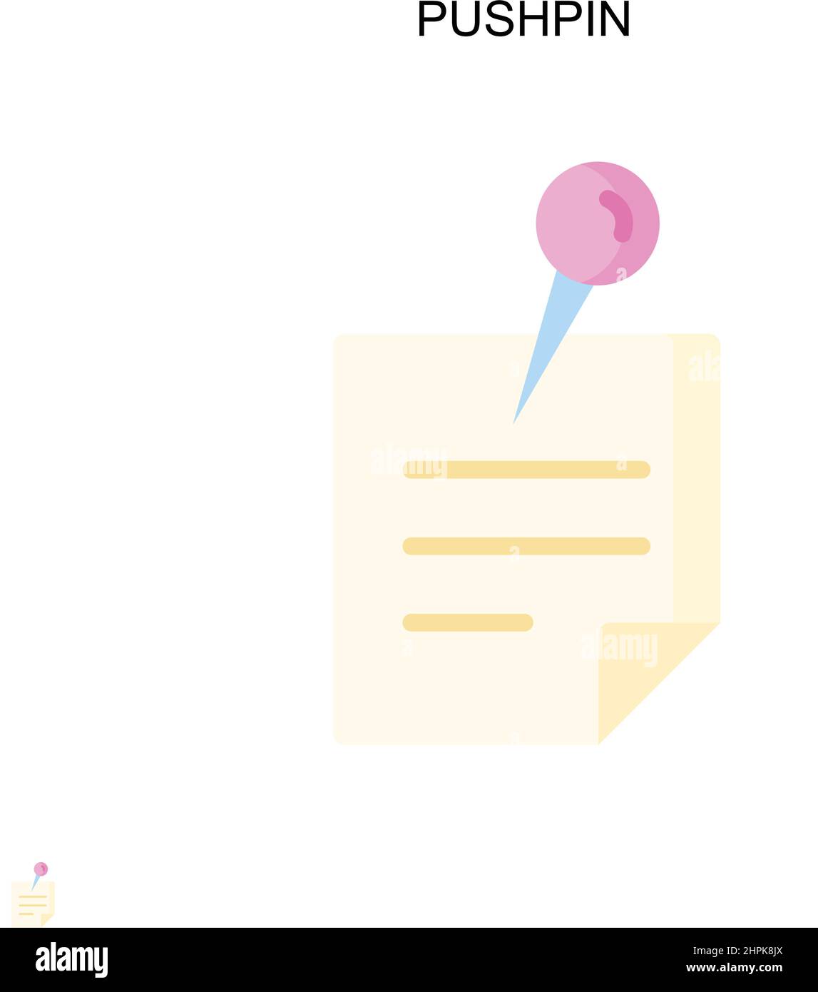 Icona vettoriale semplice a pressione. Modello di disegno del simbolo di illustrazione per l'elemento dell'interfaccia utente mobile Web. Illustrazione Vettoriale