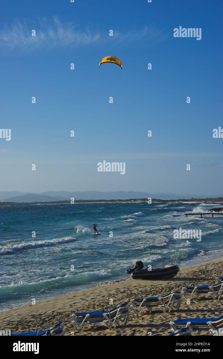 Formentera, Spagna, Kite Foto Stock