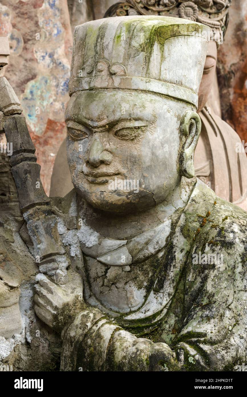 Chongqing dazu grotte in Cina Foto Stock