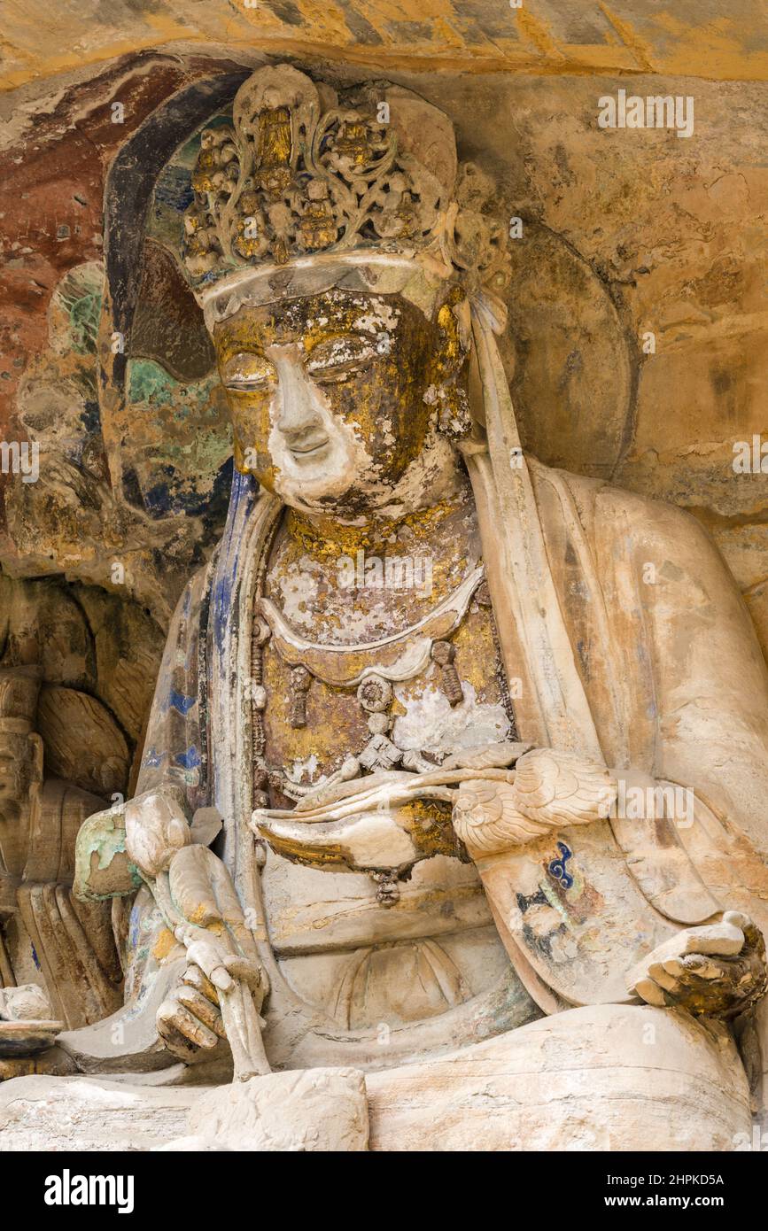 Chongqing dazu grotte in Cina Foto Stock