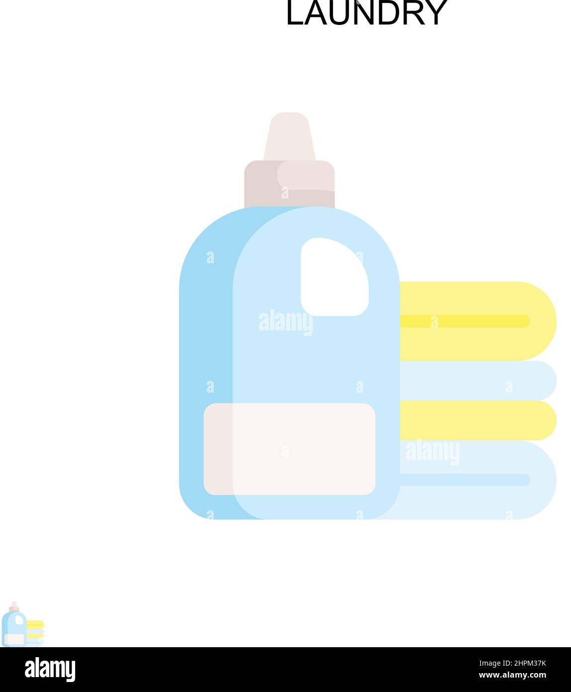 Lavanderia semplice vettore icona. Modello di disegno del simbolo di illustrazione per l'elemento dell'interfaccia utente mobile Web. Illustrazione Vettoriale