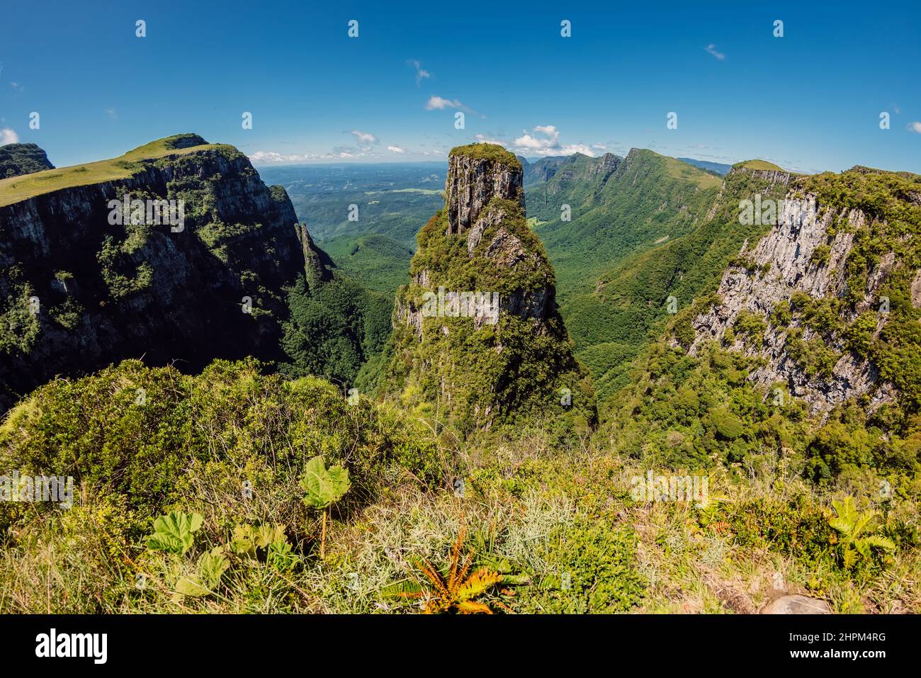 Espraiado Canyon a Urubici, Santa Catarina, Brasile. Vista aerea Foto Stock