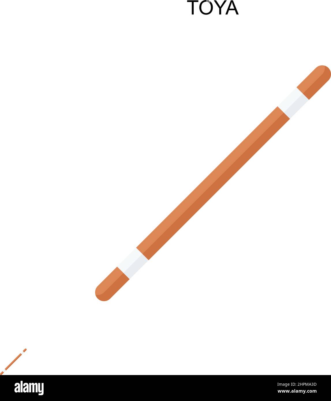 Icona vettore semplice Toya. Modello di disegno del simbolo di illustrazione per l'elemento dell'interfaccia utente mobile Web. Illustrazione Vettoriale