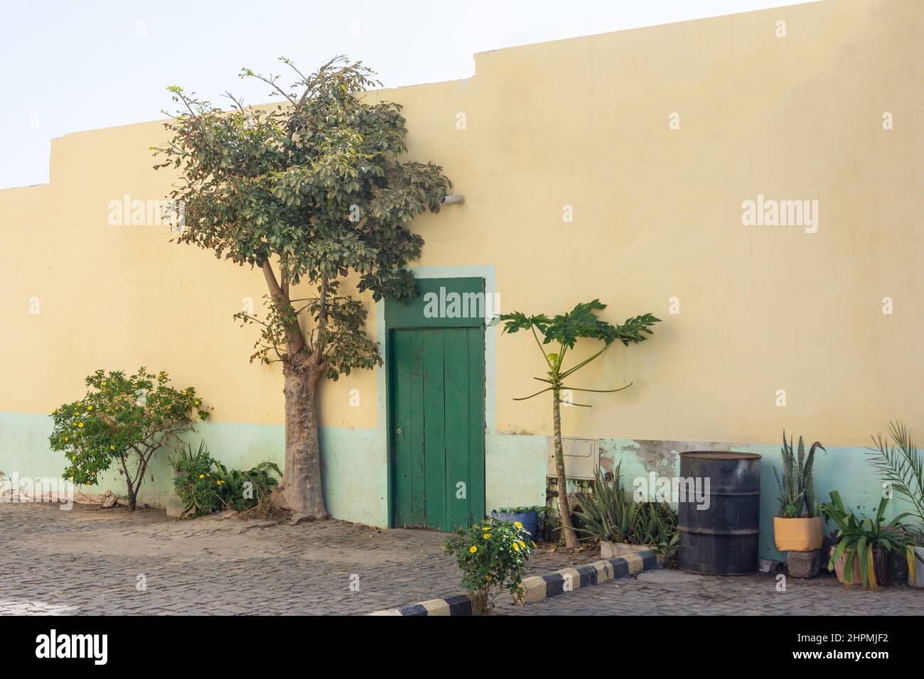 Piccola villa locale, Palmeira, SAL (IIha do SAL), República de Cabo (Capo Verde) Foto Stock