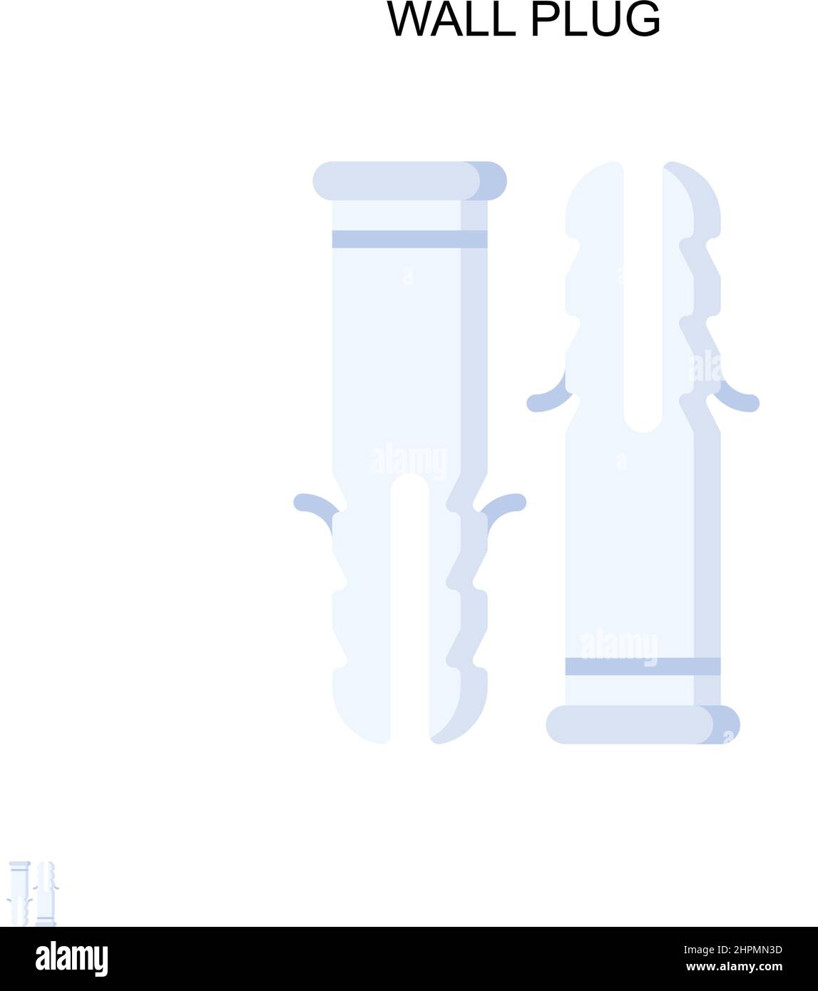 Icona vettoriale semplice presa a muro. Modello di disegno del simbolo di illustrazione per l'elemento dell'interfaccia utente mobile Web. Illustrazione Vettoriale