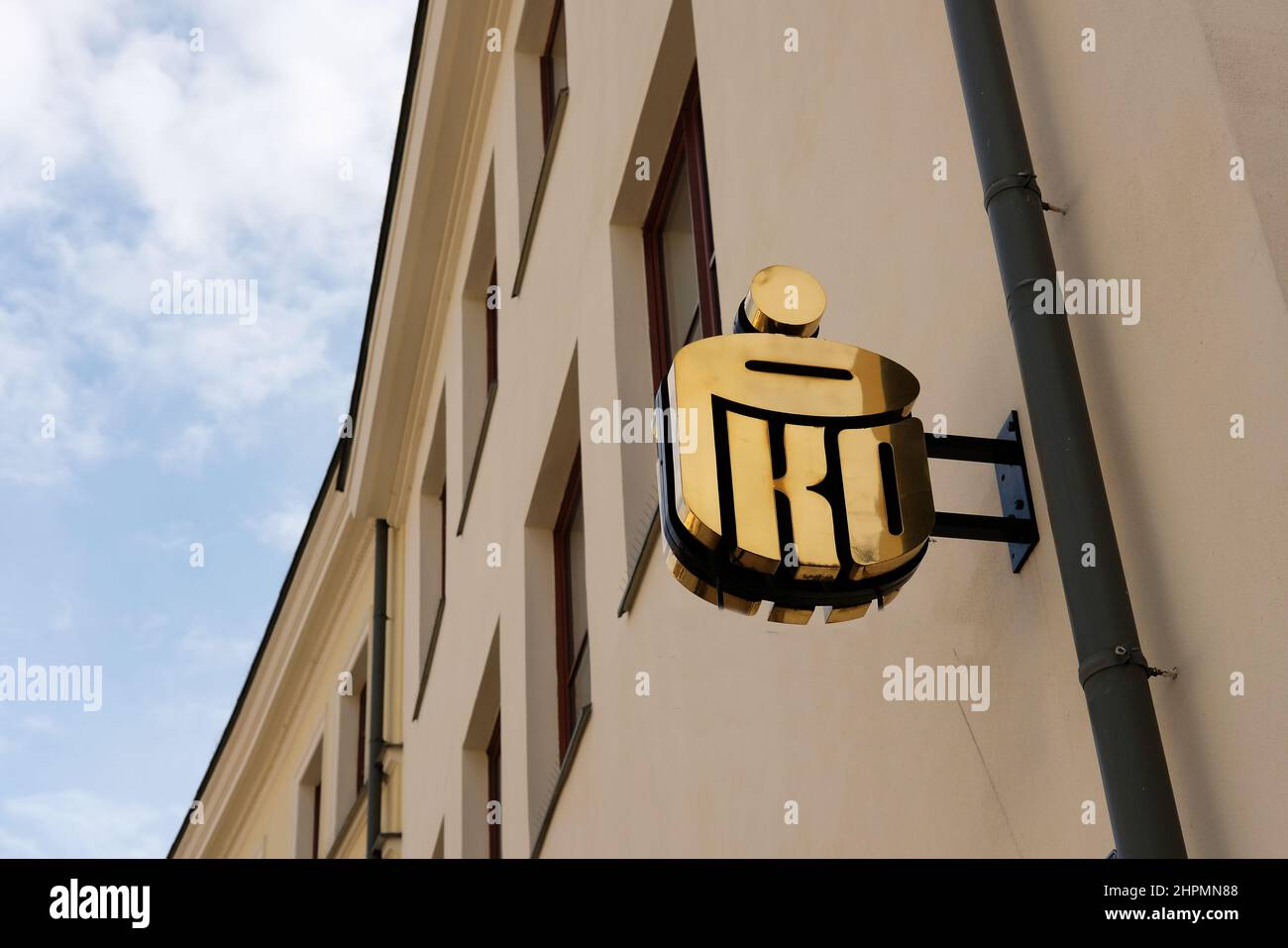 Logo della banca polacca - PKO BP Foto Stock