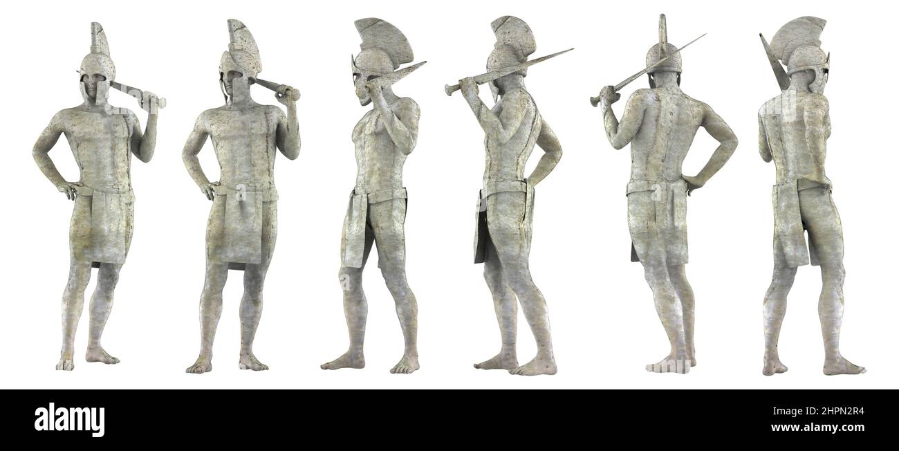 Guerriero troiano in marmo immagini e fotografie stock ad alta