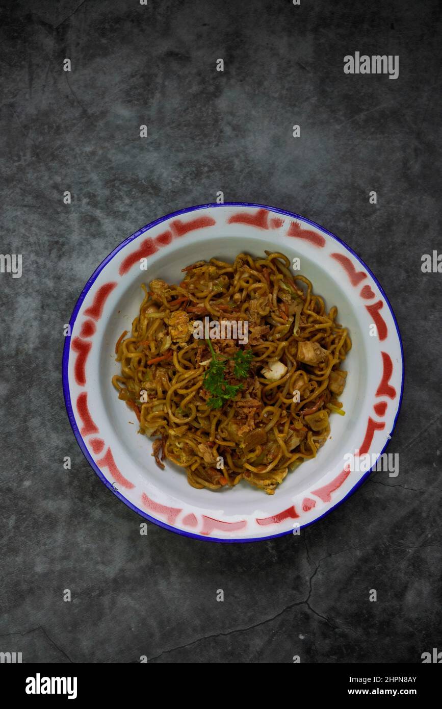 Noodle fritte giavanesi / mie Goreng Jawa Foto Stock