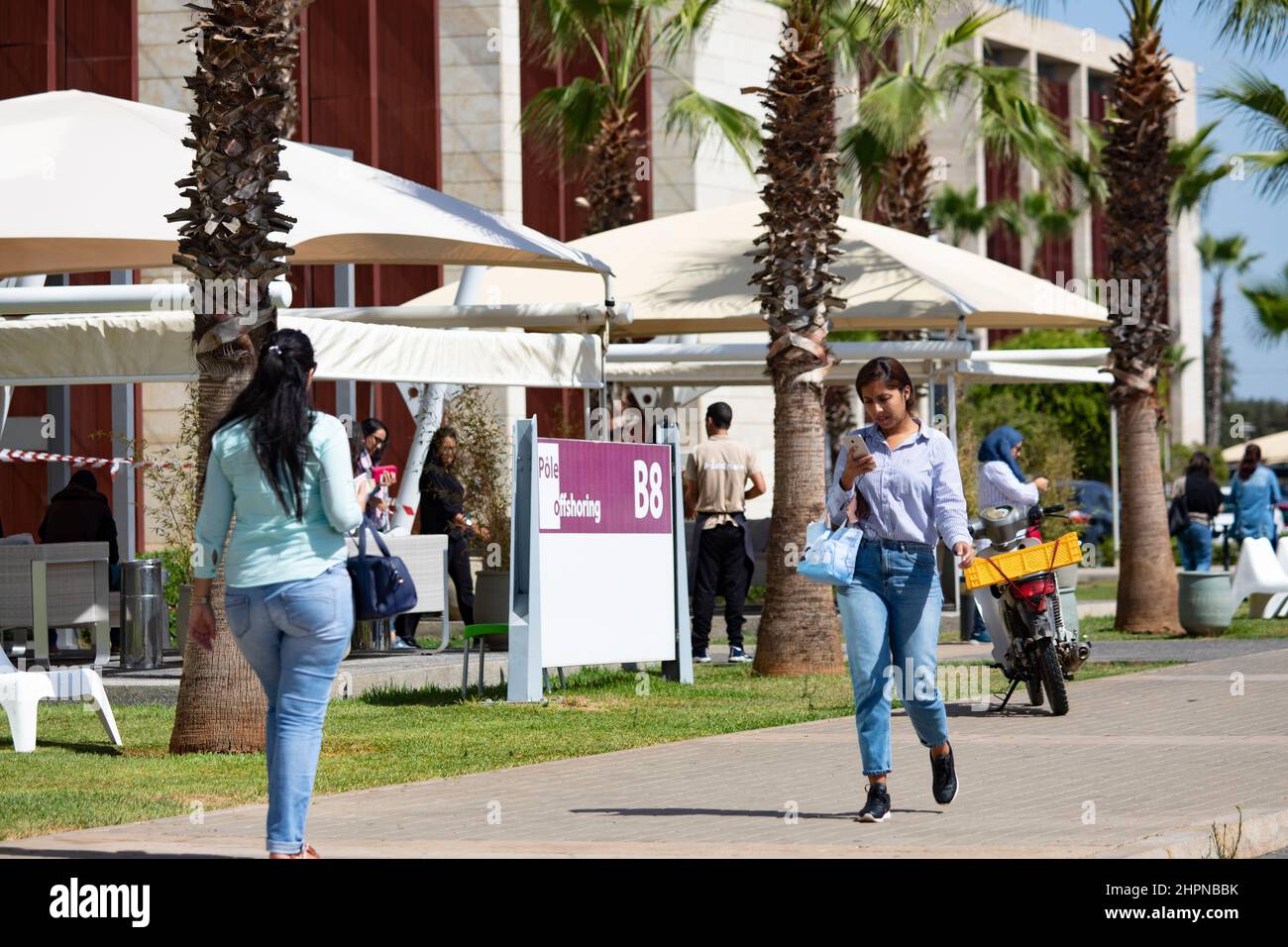 Technopolis Rabat è un centro scientifico e tecnologico al di fuori di Rabat, Marocco, Nord Africa Foto Stock