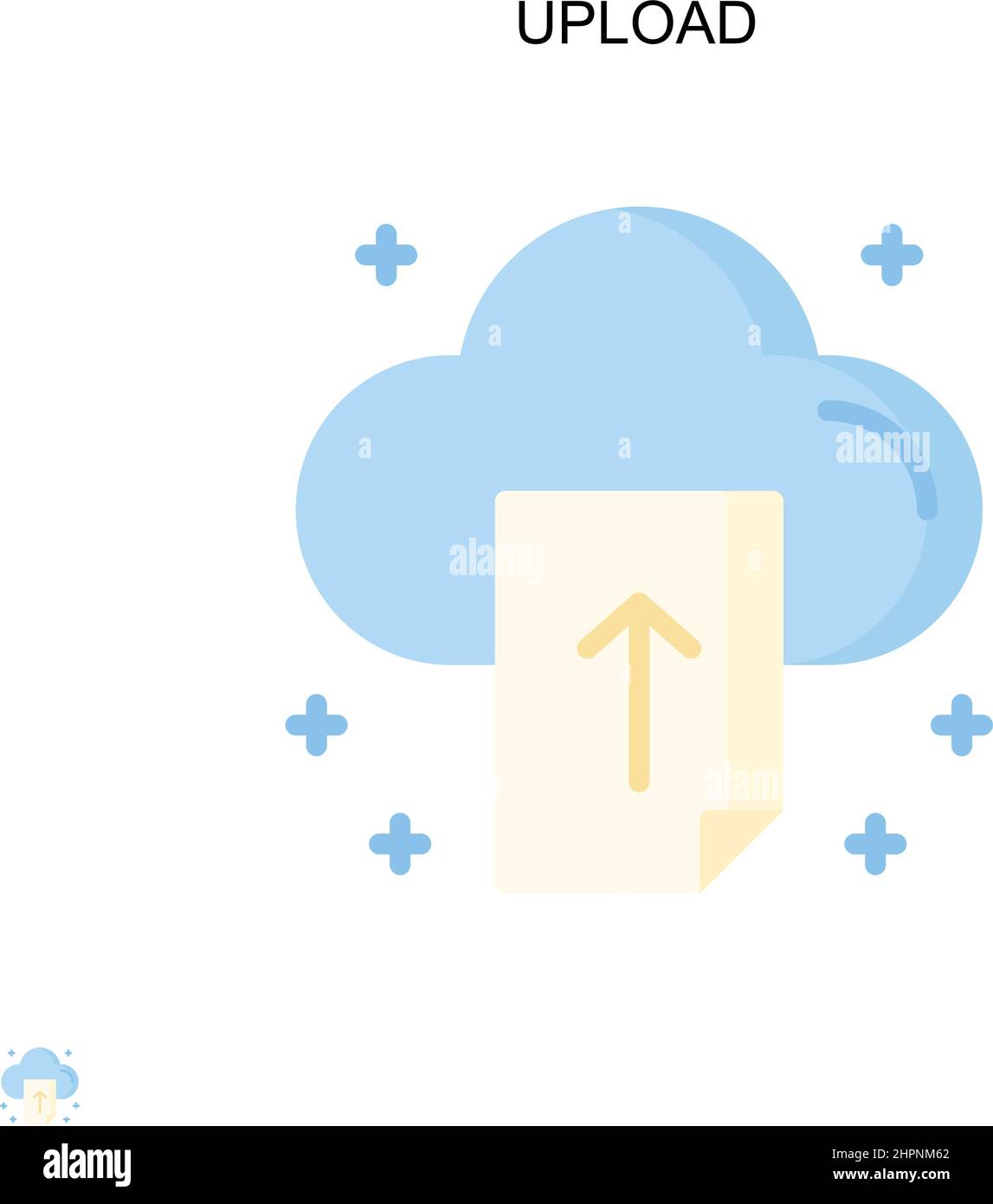 Icona carica vettore semplice. Modello di disegno del simbolo di illustrazione per l'elemento dell'interfaccia utente mobile Web. Illustrazione Vettoriale