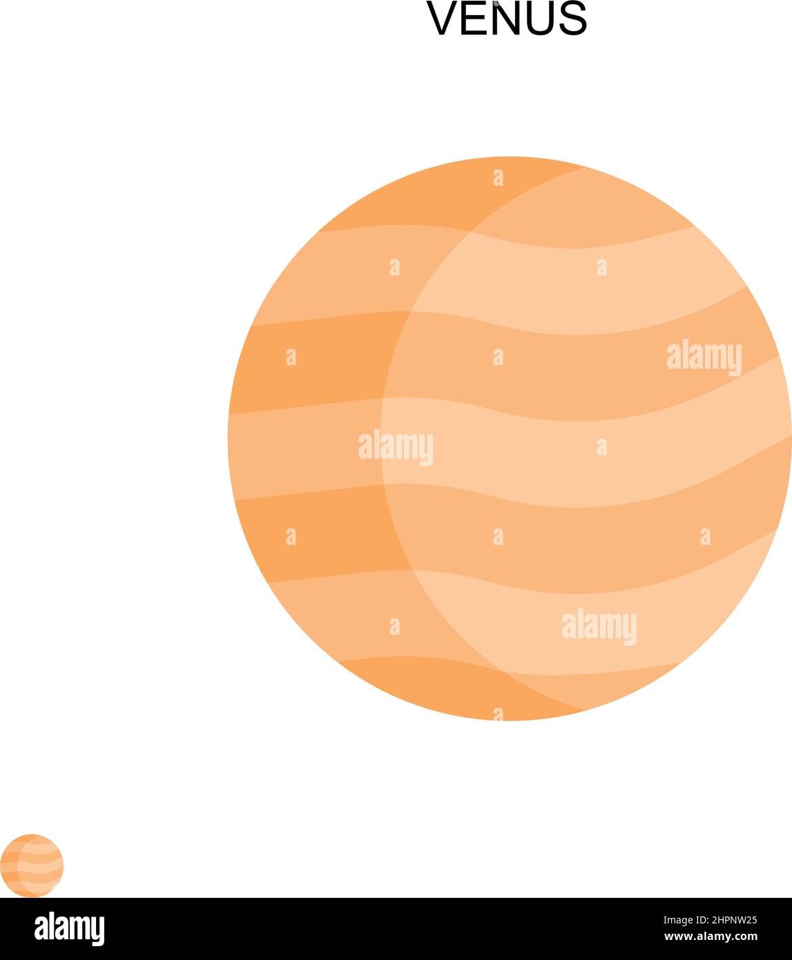 Icona Venere Simple Vector. Modello di disegno del simbolo di illustrazione per l'elemento dell'interfaccia utente mobile Web. Illustrazione Vettoriale