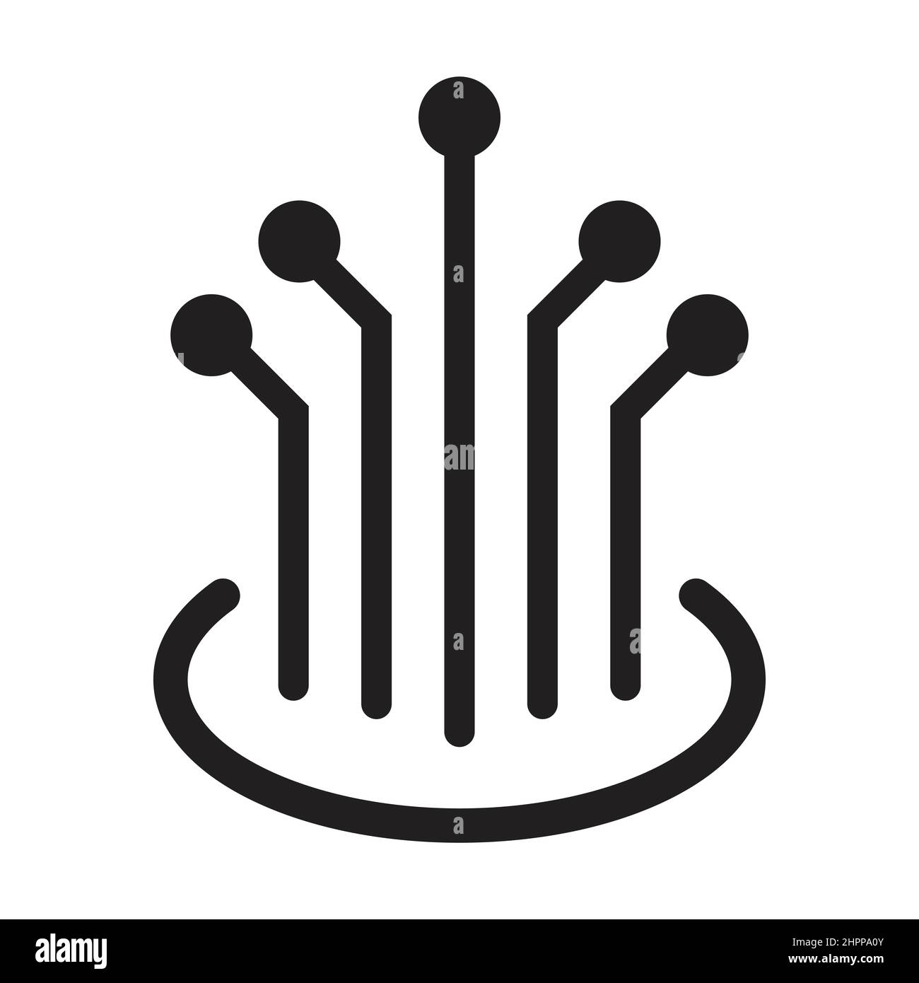 vettore icona cavo in fibra ottica per il design grafico, logo, sito web, social media, app mobile, Illustrazione dell'interfaccia utente Illustrazione Vettoriale