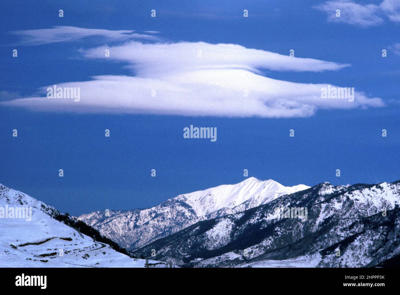 FRANCIA VIGNOBLE PIRENEI ORIENTALI CANIGOU MOUTAIN Foto Stock